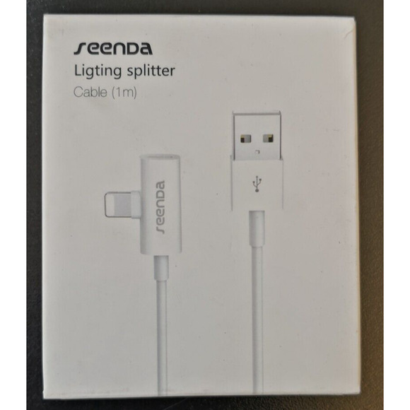 Seenda Splitter adapter 3ft dual charge and audio, call, data, cord cable iphone - Picture 4 of 4